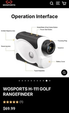 WOSPORTS Golf Rangefinder Laser Range Finder H-111