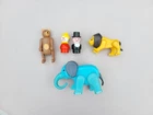 Vintage Fisher Price Little People Circus Train Animals Figures Elephant Lion