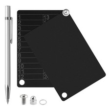 Steel Crypto See-D Phrase Storage, 2Pcs Crypto Wallets with Engraving Pen & Lock