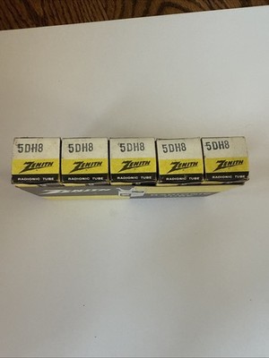 Lot Of 6: Vacuum Tube Zenith (5) RCA (1) NOS 5DH8 TU16/24