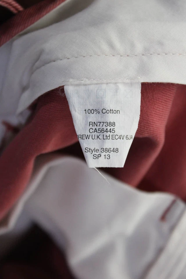 J Crew Women's Pockets Flat Front Straight Leg Casual Pant Pink Size 30 Lot 2 - Image 4 of 4