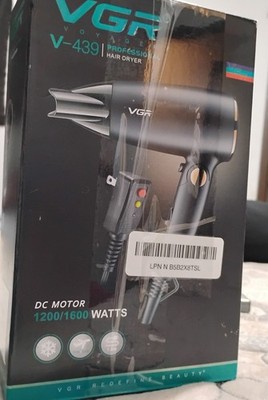 VGR VOYAGER V-439 Professional Hair Dryer 1200/1600 Watts DC Motor