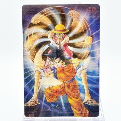 Dragon Ball One Piece 3D Lenticular Card Luffy Goku Anime Motion Card Japan