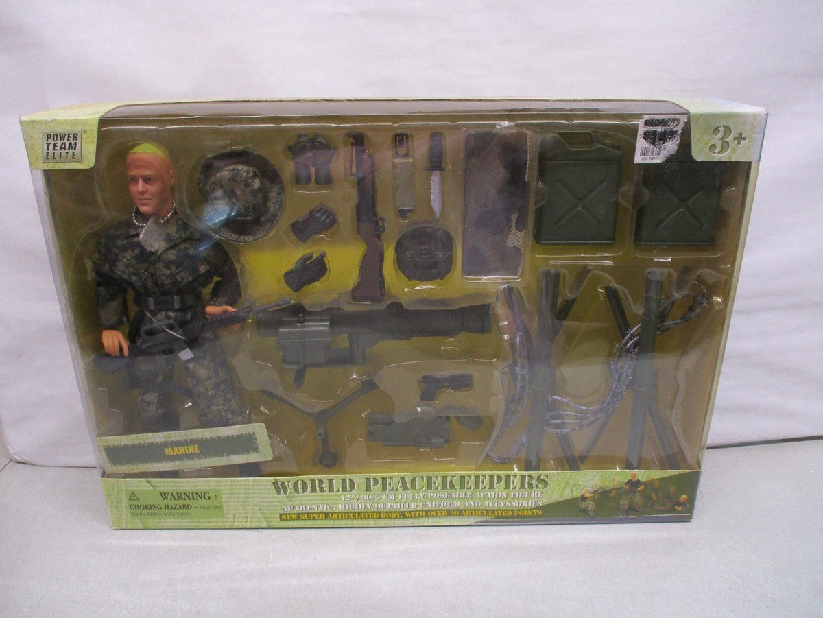 Power Team Elite World Peacekeepers Marine 12 Inch Figure | eBay