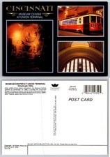 Tarjeta postal de Cincinnati Museum Center Union Terminal - tren, tranvía, arquitectura