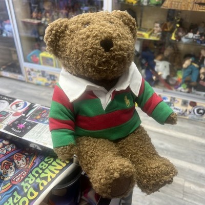 Vintage RL Ralph Lauren Polo Tan Plush Teddy Bear Rugby Rare | eBay
