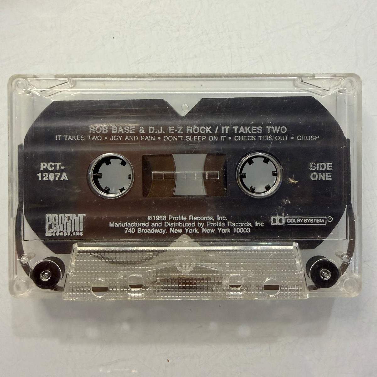 Rob Base & DJ E-Z Rock It Takes Two Cassette 1988 Profile Records