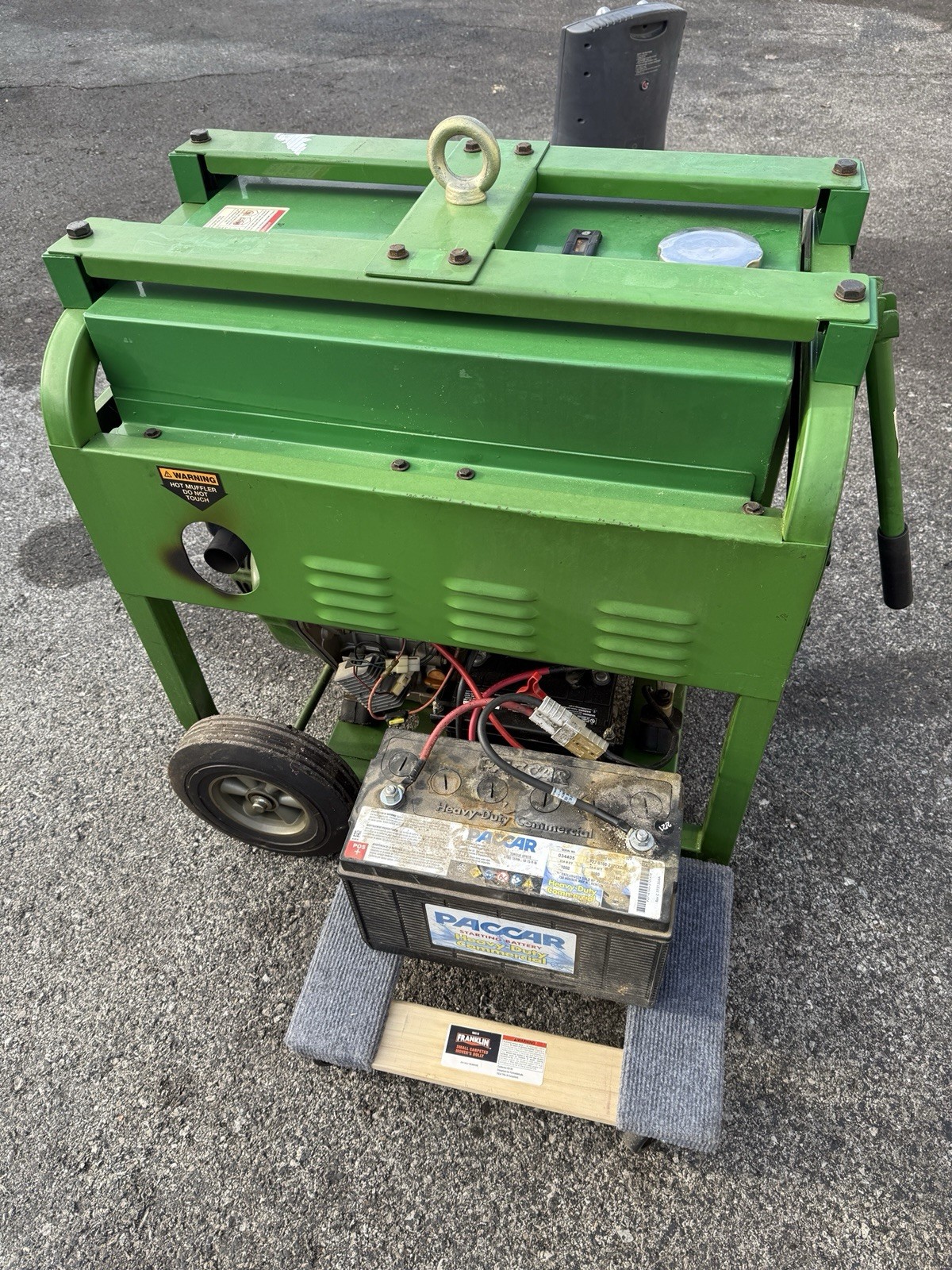 Titan TG7500 6000W Industrial Diesel Generator Yanmar LCT Engine Green