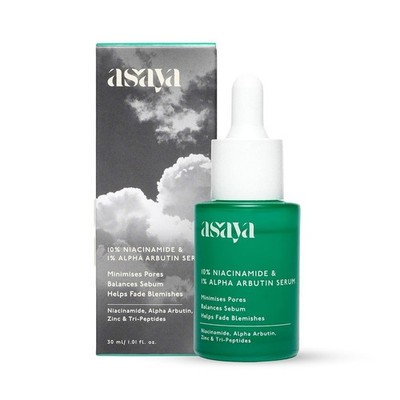 Asaya 10% Niacinamide Face Serum | With Alpha Arbutin & Zinc PCA Fades Acne 30g