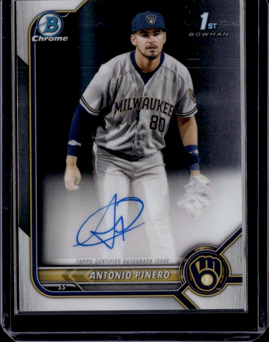 2022 Bowman Chrome Prospect Auto Antonio Pinero #CPA-AP Auto