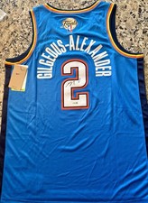 MVP Shai Gilgeous-Alexander SIGNED OKC Thunder Finals Basketball Jersey- JSA COA