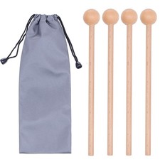 2 Pair Wood Mallets Percussion Sticks for Glockenspiel, Xylophone, Chime, Woo...