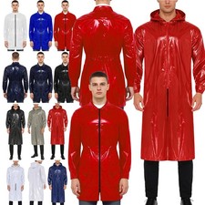 Chaqueta mecánica impermeable con capucha y cremallera frontal para hombre impermeable poncho ropa de trabajo