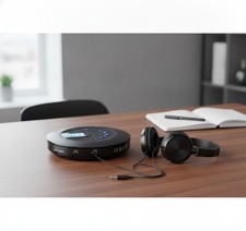 Portable CD Player, Rechargeable, LCD Display, Backlight, Anti-Skip, Headphones
