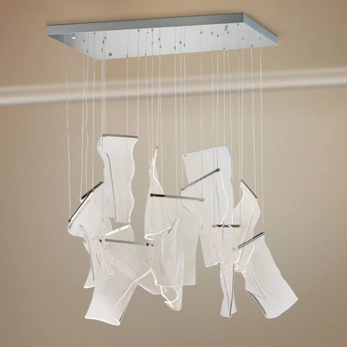 ET2 Rinkle 35 1/2" Wide Polished Chrome 13-Light LED Pendant - Picture 1 of 8