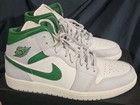 Nike Air Jordan 1 Mid Sneakers White Green DQ8426-142 Men Size 13 New With Box