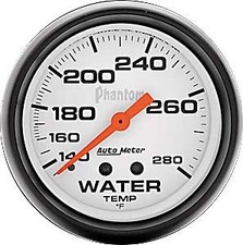Auto Meter Phantom Water Temperature Gauge 2-58 Mechanical