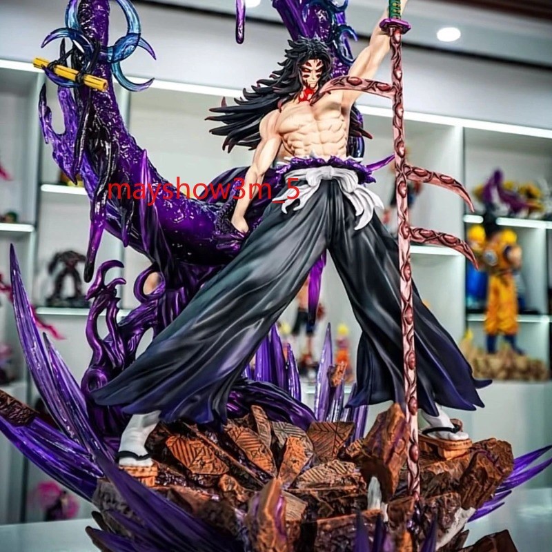 Figura Juguete PVC Cazador Demonios Tsugikuni Yoriichi Modelo Kokushibo 38m Nuevos Regalos