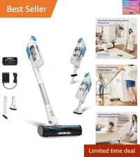 LVAC-200 Cordless Stick Vacuum | 6.2 lbs, Strong Suction for Pet Hair & Floors