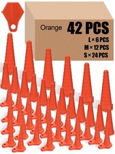 Innconee 42 Pcs Hydraulic Oil Service Plugs Large Medium Small Sizes Orange