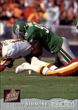 1993 Pro Set #17 Clyde Simmons - FB