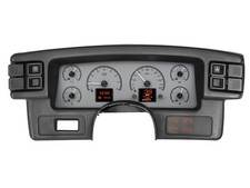 Dakota Digital 1987-89 Ford Mustang HDX Instruments Silver Alloy HDX-87F-MUS-S
