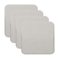 Quadratische GeträNkeuntersetzer, 10 Cm, 4Er-Pack, Tassenuntersetzer, Hellgrau
