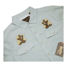 Howler Bros Men's Size L Gaucho Pearl Snap Shirt Western Cowboy Prickly Pears