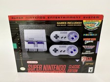 Nintendo SNES Classic Edition Mini Console -New Unopened w/ 2 Controllers