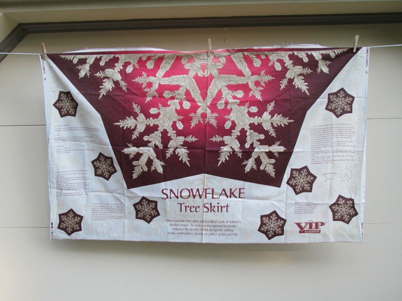 Christmas Tree Skirts to Finish - Vintage Cranston VIP - Pair to Encircle Tree