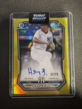 HENRY LALANE 2026 BOWMAN CHROME 1ST YELLOW REFRACTOR AUTO /75 #CPA-HL