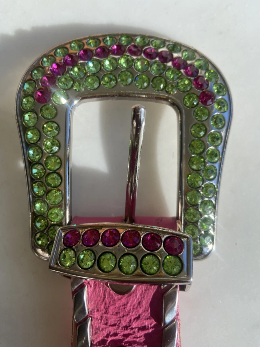 Vintage KIPPY’S Pink Jeweled Western-Style Women’s Belt with Silver Buckle Kippys Leather Belts 34 Size for Women for sale | eBay main image 3