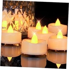 Fake Candles, 12Pack Timer Flameless Candle, LED Tea Lights Candles, Battery