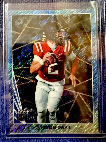 JAXSON DART 2024 LEAF COLLECTIVE METAL BLUE SHIMMER ROOKIE CARD RC 90B-143 /20