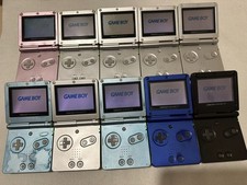 【Faulty/Inserts】Lot of 10pcs Nintendo GameBoy Advance SP Console #1