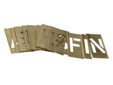 Stencils Set of Brass Interlocking Stencils - NUMBERS ONLY 1in STNF1LB