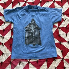 Vintage 1980s Star Wars Darth Vader Youth T Shirt Blue As Is Iron On Promo