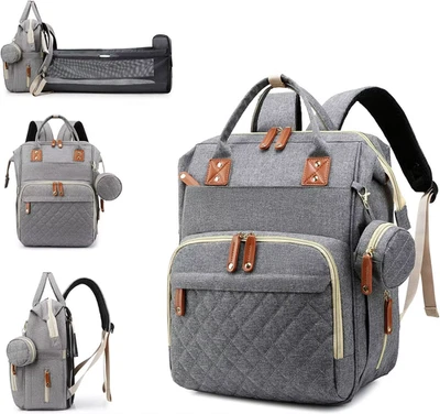 I Baby Windelrucksack mit Wickelunterlage Tasche Rucksack für Reise Urlaub - Bild 1 von 4