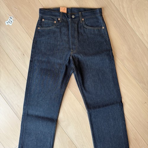 Vintage Levis 501 Jeans 30 Blue Dark Wash Straight Leg Denim Non Selvedge NWT - Picture 3 of 9