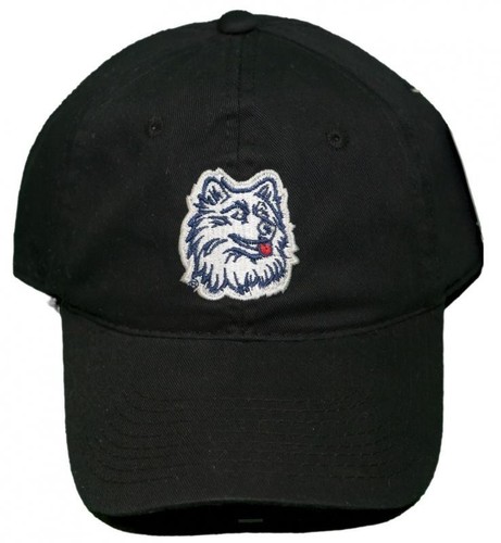 connecticut huskies adjustable buckle back hat 3d embroidered