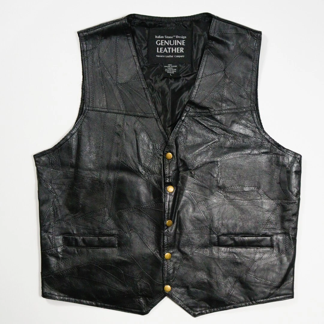 Giovanni navarre leather best sale vest