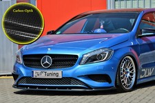 Spoilerschwert Frontspoiler ABS für Mercdes A-Klasse W176 Urban Carbon Optik