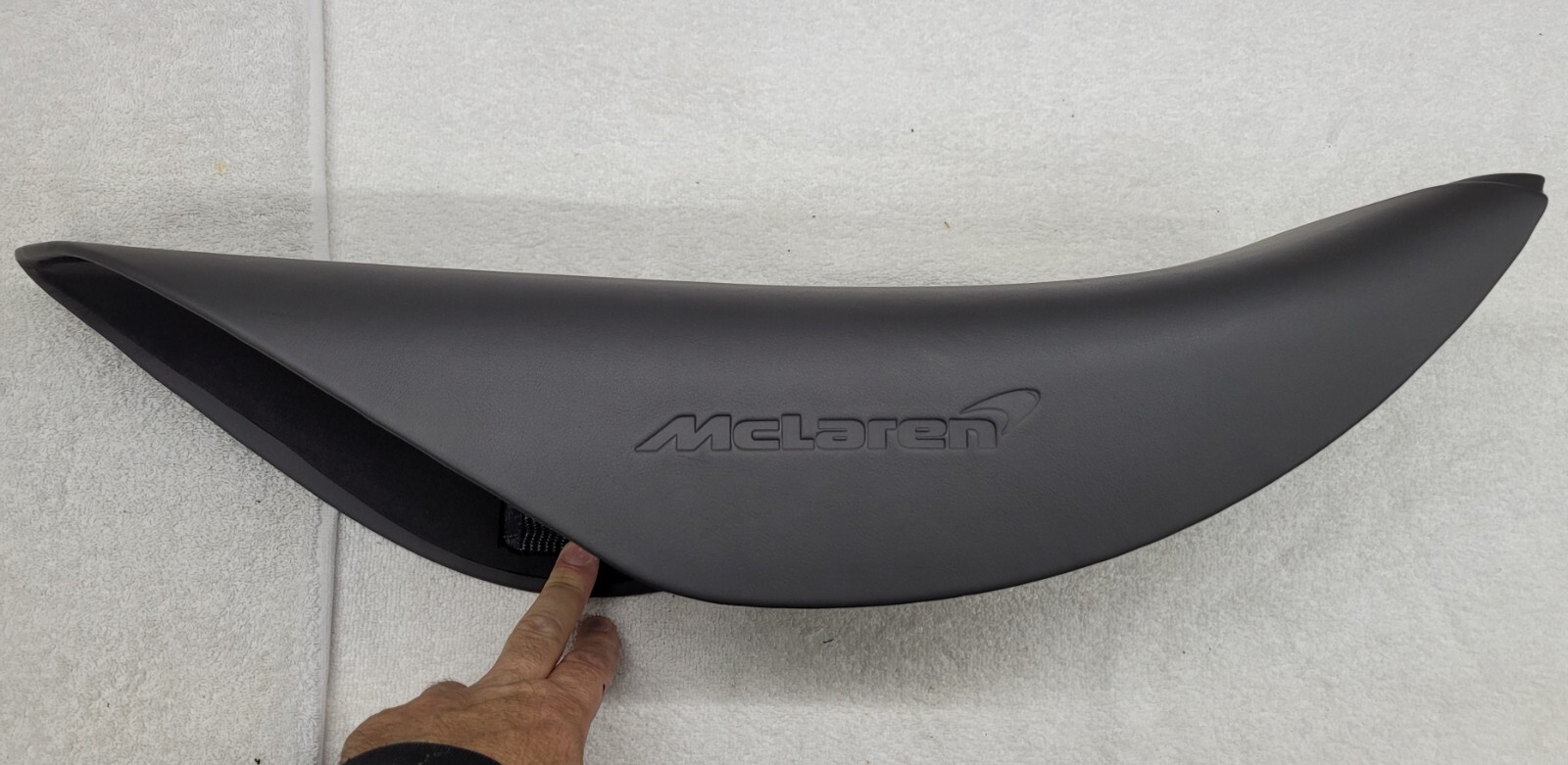 McLaren 720S 720 Driver Left Leather Door Sill Cover Panel Rocker SHALE GREY