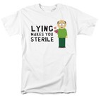 SOUTH PARK LYING MAKES YOU STERILE Licensed Adult Men's Graphic Tee Shirt SM-6XL