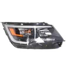 LABLT For 2016-2019 Ford Explorer Headlights w/LED DRL Halogen Black Right Side
