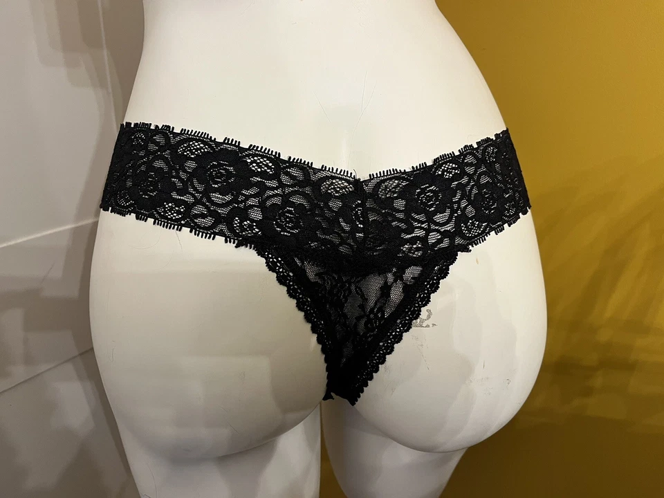 Tanga de encaje Passionata Crazy negro talla L nuevo con etiquetas precio de venta sugerido por el fabricante 25 GBP Foto 3 de 3