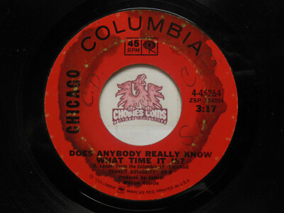 Chicago: Does Anybody Really Know What Time It Is? / Listen, 45 RPM G+ ...