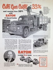 VINTAGE 1950s Print Ad ~ Eaton 2-Speed Truck Axles ~ More than a million in use