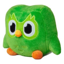 30CM Duolingo Green Owl Plush Toy Plushie of Duo The Owl Cartoon Anime Owl Doll