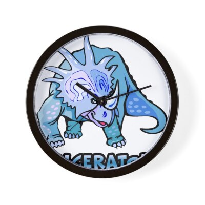 CafePress Triceratops 10'' Wall Clock (685085709)